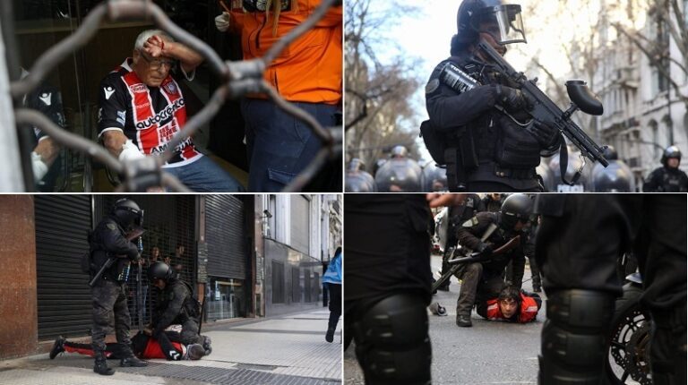 Basta de represión!: tras más de veinte horas, liberaron a los siete detenidos frente al Congreso