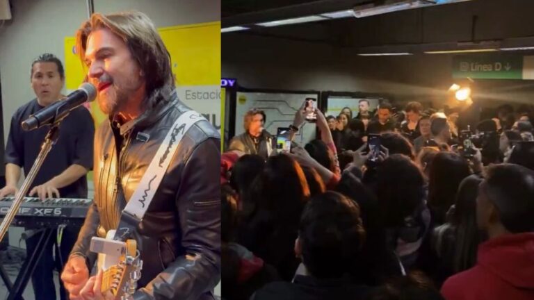 Juanes protagonizó un show gratuito en el subte de Buenos Aires