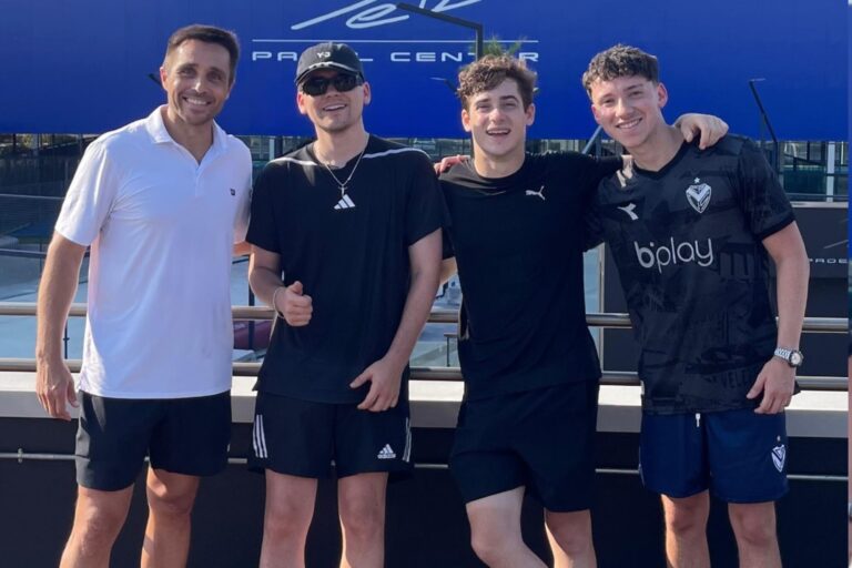 Franco Colapinto y Bizarrap jugaron al pádel contra una leyenda de ese deporte: Mejor no decimos el resultado
