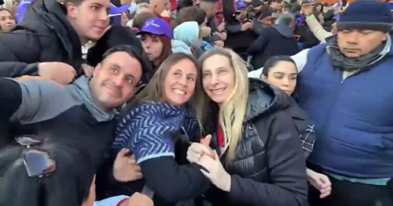 Karina Milei apareció en una acto de campaña tras la difusión de los audios: «Estamos dispuestos a dar la batalla para que no nos roben más»