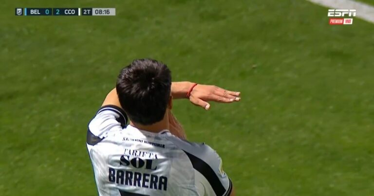 Video: le marcó un doblete a Belgrano y en el festejo le hizo la T de Talleres