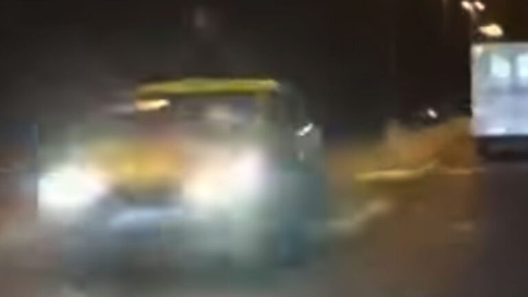 Un taxista manejaba contramano y alcoholizado sobre Ruta 9