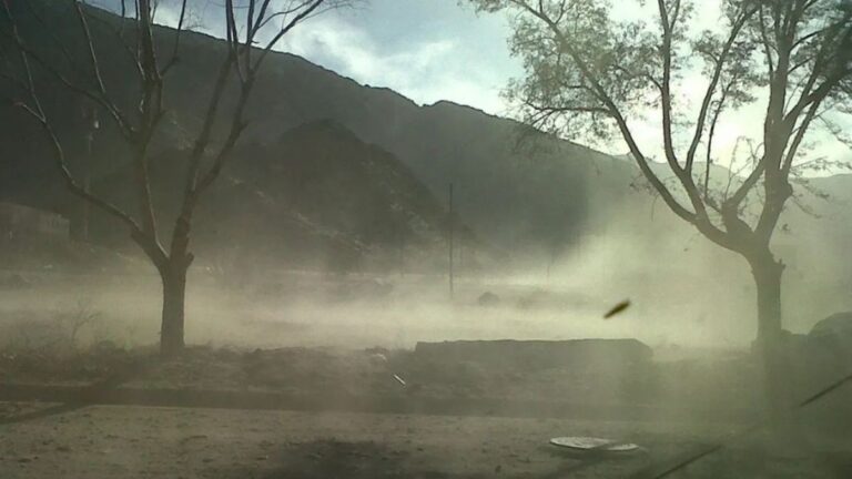 Domingo con alerta por vientos en Jujuy