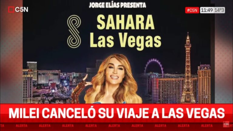 Tras una lluvia de crítica, Milei canceló su viaje a Las Vegas para ver a Fátima Florez