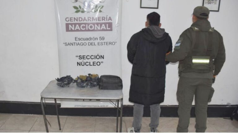 Salió de Jujuy con marihuana y fue detenido en Santiago del Estero