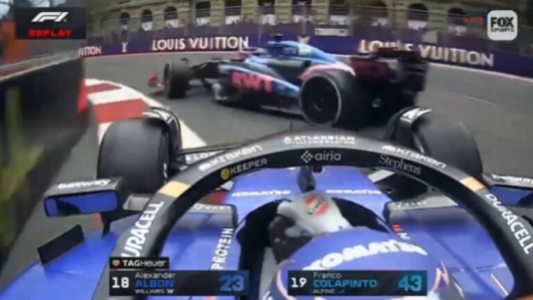 La sanción a Albon en Bakú: el castigo insuficiente para el golpe que complicó a Colapinto