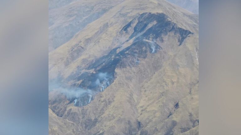 Incendio en el Cerro Azul: ya se quemaron 290 hectáreas