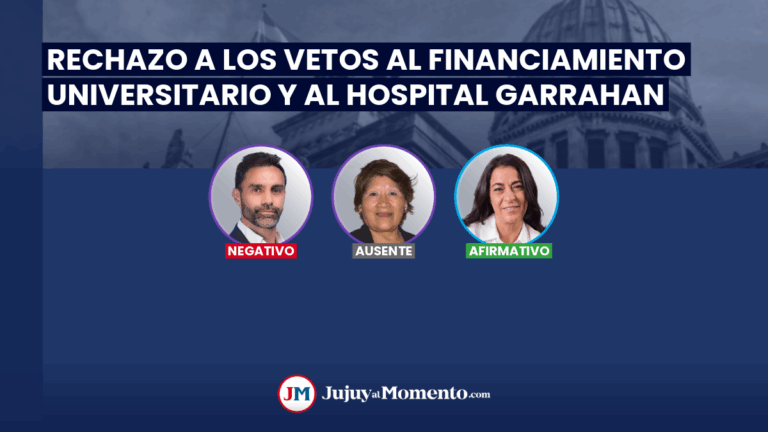 Rechazo a los vetos presidenciales: la votación de los senadores por Jujuy