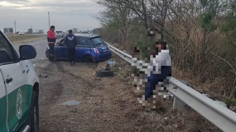 Siniestro vial en la Ruta 66: despistó y perdió uno de sus neumáticos