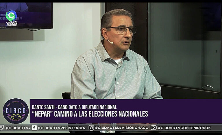 Dante Santi, candidato del NePAR, convocó al electorado a buscarcon nosotros una solución, que vamos a darle respuestas