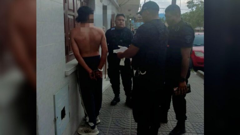 Hombre en situación de calle, detenido por causar disturbios en el barrio Luján