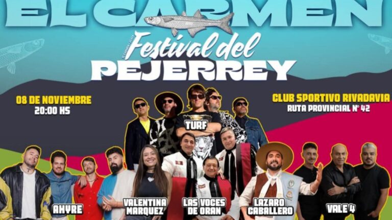Festival del Pejerrey en El Carmen: los horarios de actuación de cada grupo