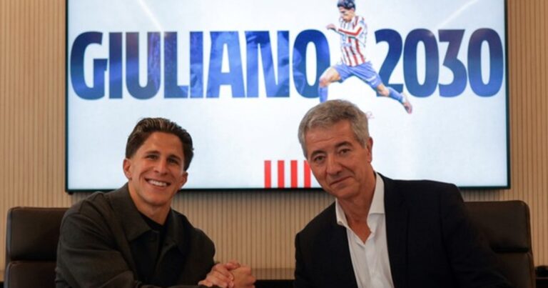 Giuliano Simeone renovó con Atlético de Madrid: hasta 2030 y con una cláusula de 500 millones de euros!