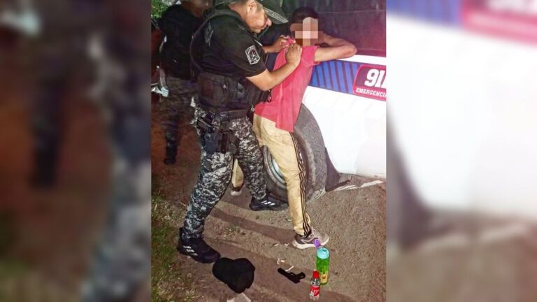 Portaba una réplica de arma de fuego, escapó y se resistió al arresto de la policía