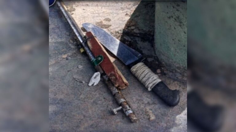 San Pedro de Jujuy: secuestran armas caseras ocultas en pleno centro