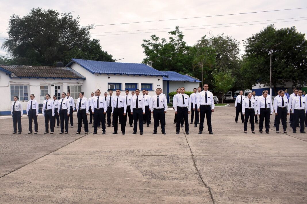 Autoridades del Chaco durante anuncios sobre seguridad y formación policial