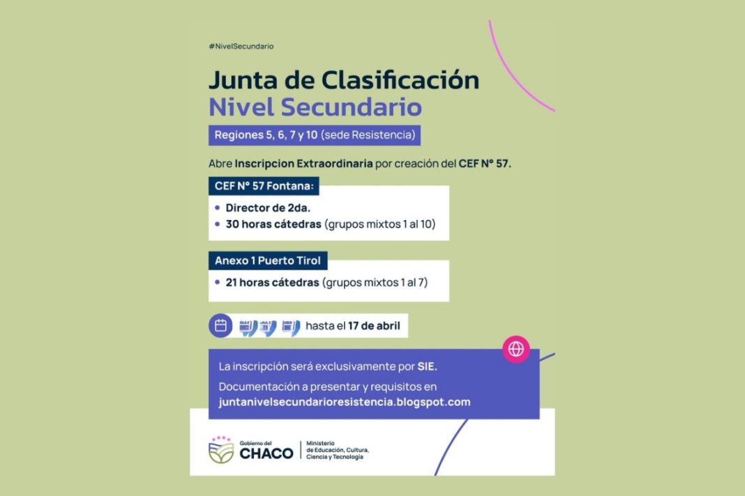 Edificio del Centro de Educación Física N° 57 en la provincia del Chaco