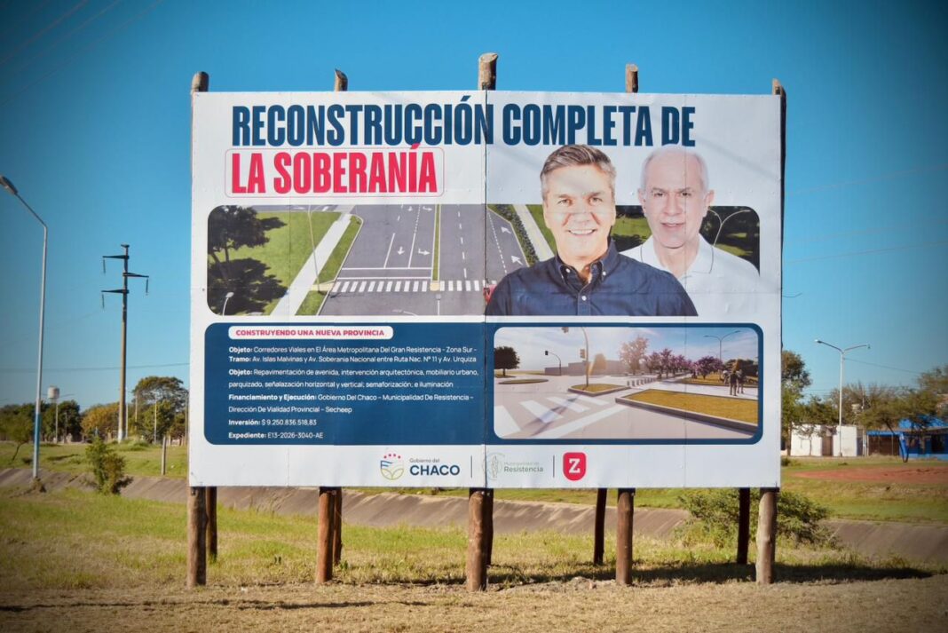 Obra de reconstrucción de la Avenida Soberanía Nacional en Resistencia, Chaco
