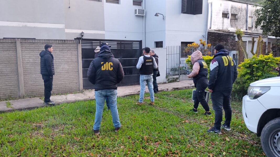 Allanamiento en la vivienda del cabo Etudie en Resistencia