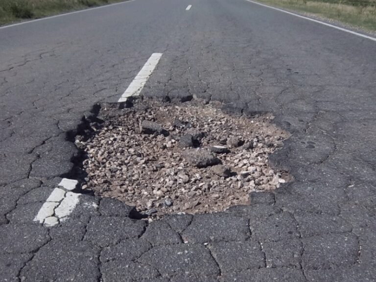 Ruta Nacional 34 en mal estado con señalización deficiente