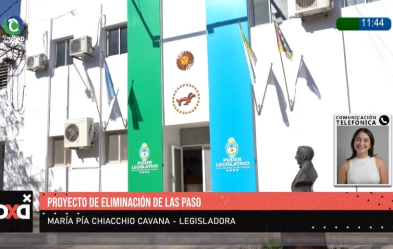 Diputada Pía Chiacchio Cavana en entrevista sobre eliminación de las PASO
