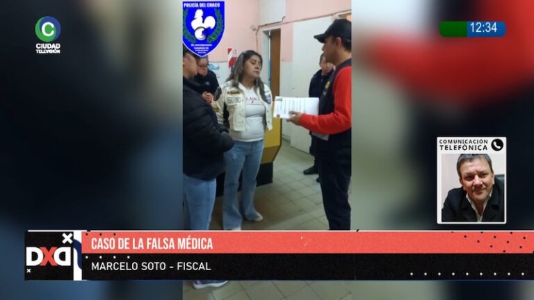 Fiscal Marcelo Soto hablando sobre la investigación de la falsa médica en Chaco