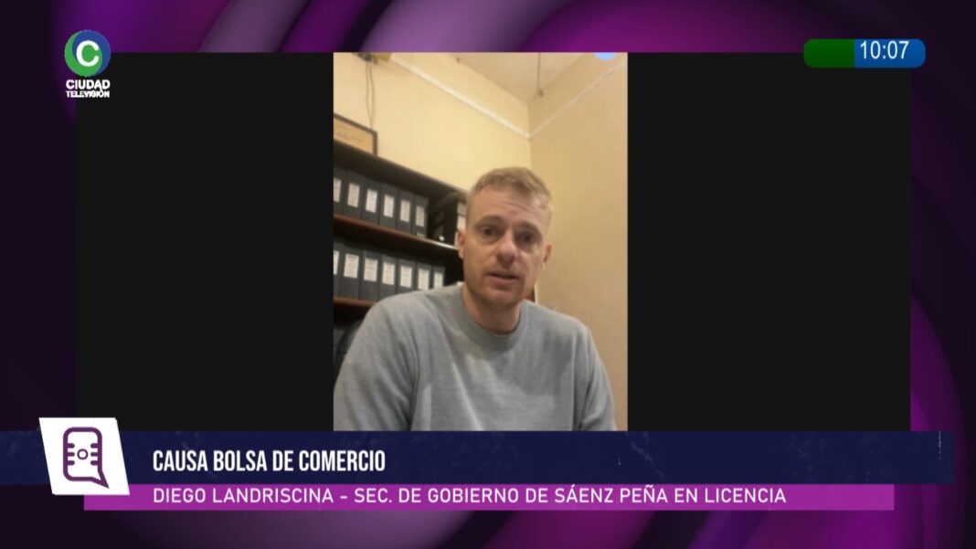 Diego Landriscina, secretario de Gobierno de Sáenz Peña, en declaraciones ante la Fiscalía