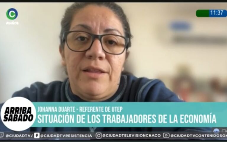 Johanna Duarte, referente de la UTEP, en entrevista sobre la crisis de la economía popular