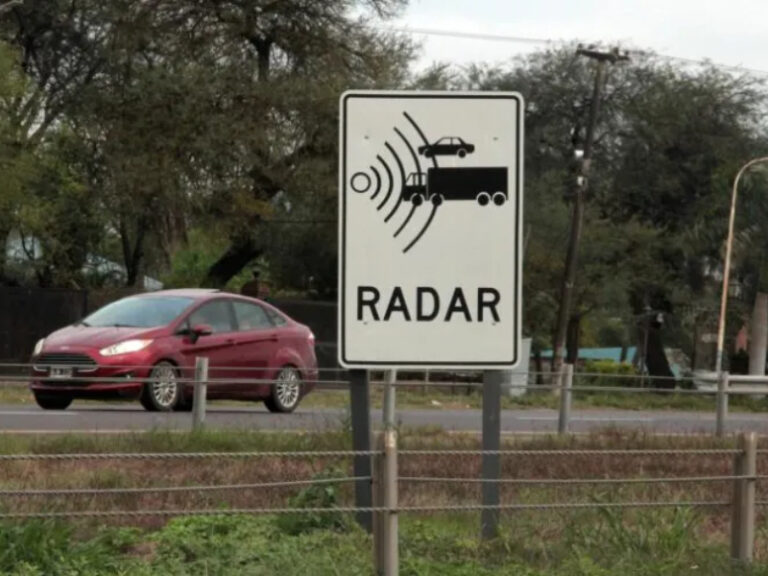 Radar de control de velocidad en rutas nacionales